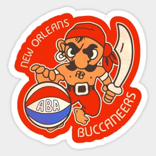 Defunct New Orleans Buccaneers Basketball Team Sticker